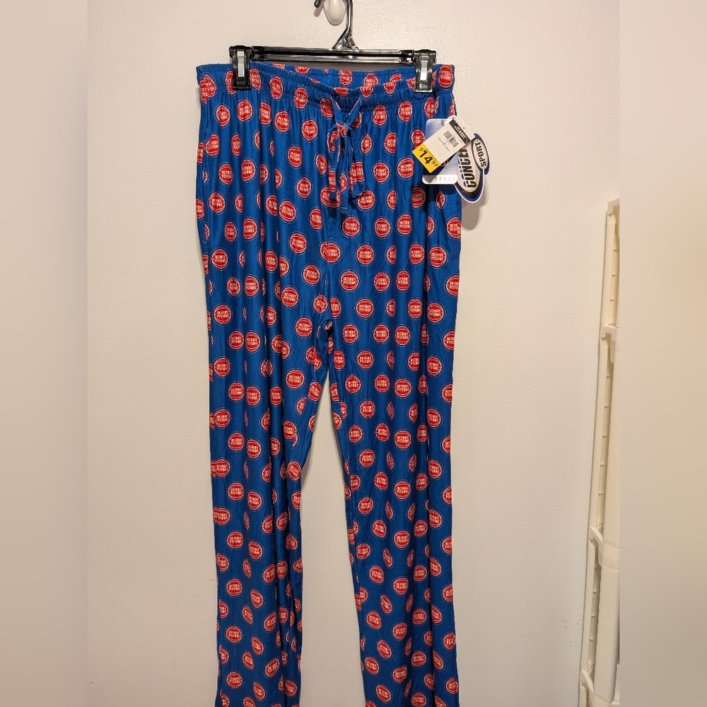 Detroit Pistons Blue Lounge Pants Brand New With Tag Size LG